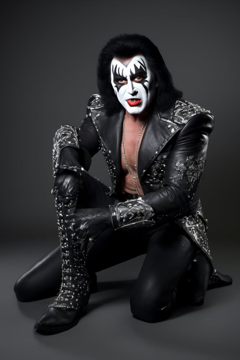 RAW natural photo OF Gene Simmons kiss,  slim body,  realisct by SAIONARA on Tensor.Art