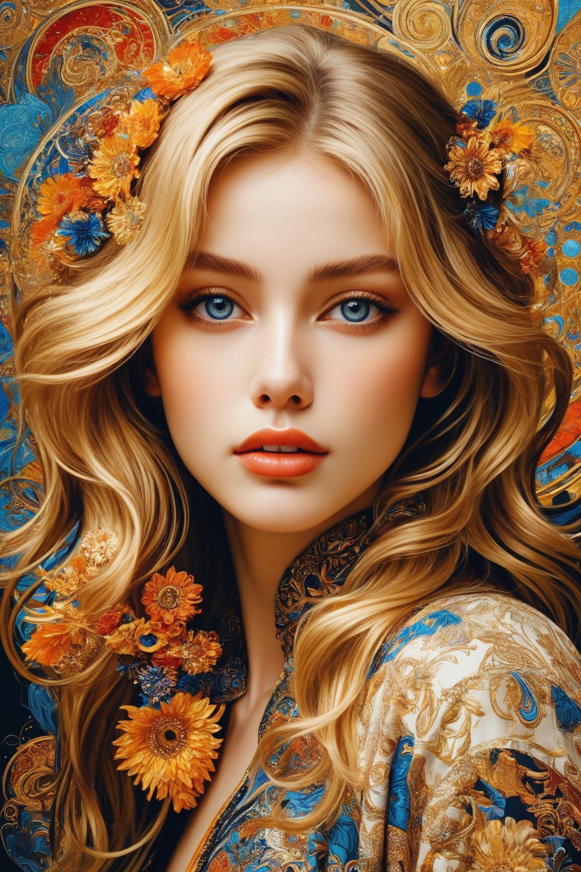 A beautiful girl,  blonde hair,  dynamic character by shu_mohe44 on Tensor.Art