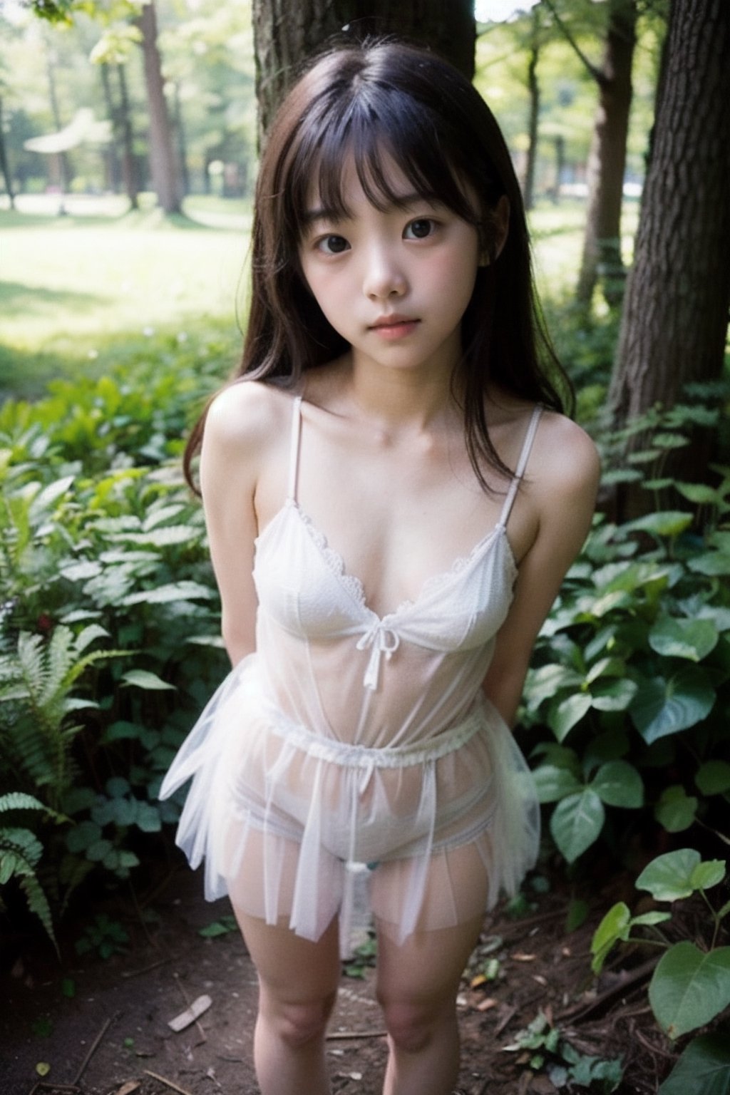 (((deep in the woods))),  (looking at the audience),  (((Only the face enters the camera))) by 萬仔1 on Tensor.Art