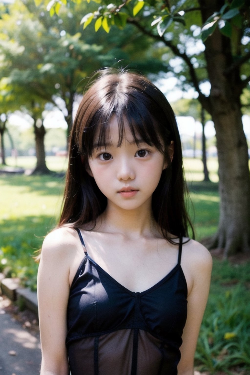 (((deep in the woods))),  (looking at the audience),  (((Only the face enters the camera))) by 萬仔1 on Tensor.Art
