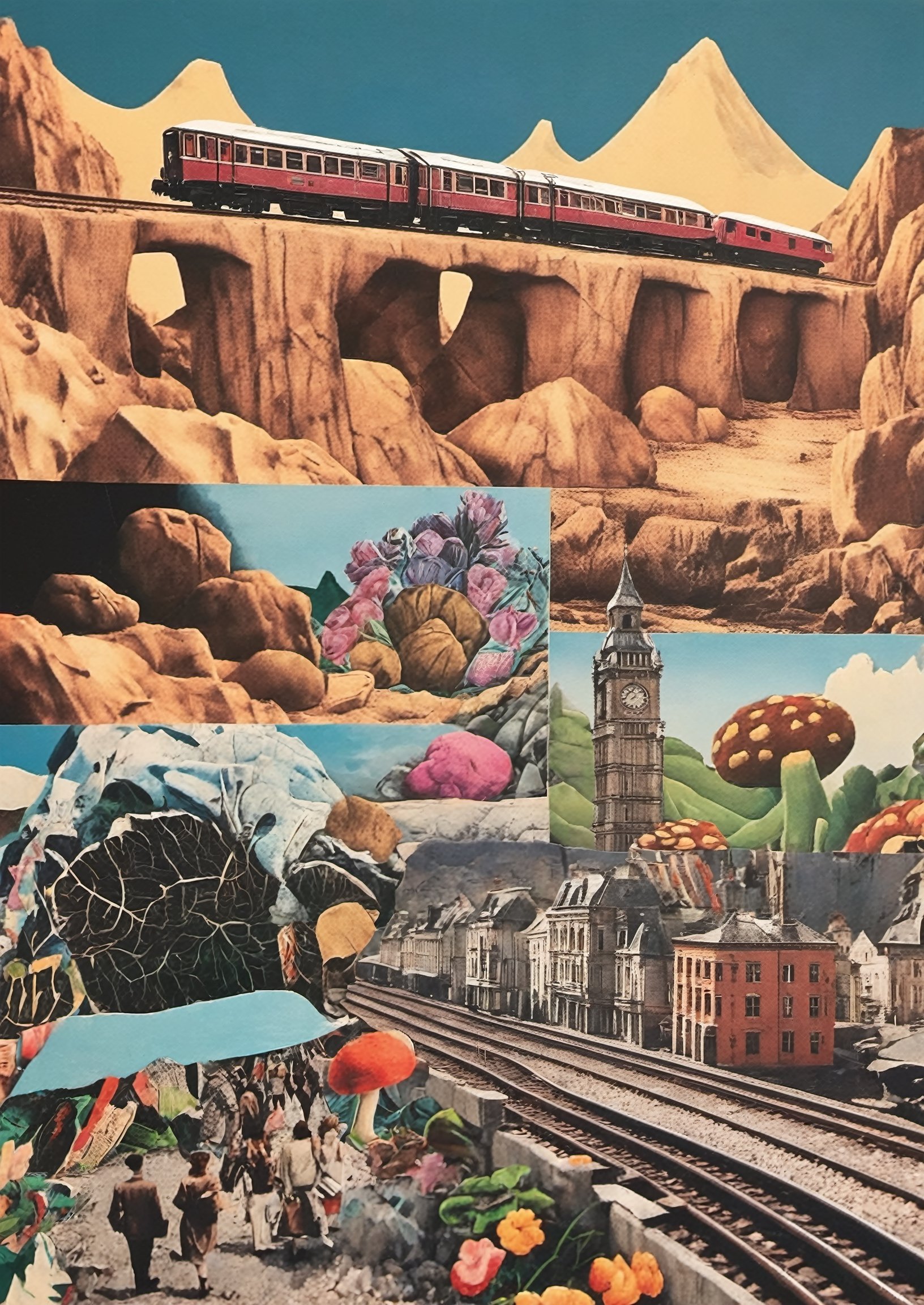 (masterpiece,  best quality),  a train station where trains are replaced by giant shoes by ogkai on Tensor.Art