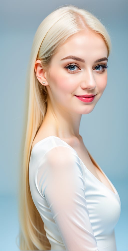 





woman, eyes, straight middle parted hairstyle, hair, super beauty marks, pale white skin, best quality, clear texture, details, canon eos 80d photo, light makeup, (blue color background theme: 1.3), (pale white skin:1.1), professional coloring photo, (sexy style business woman outfit:1.1), (pale white skin:1.1), smile