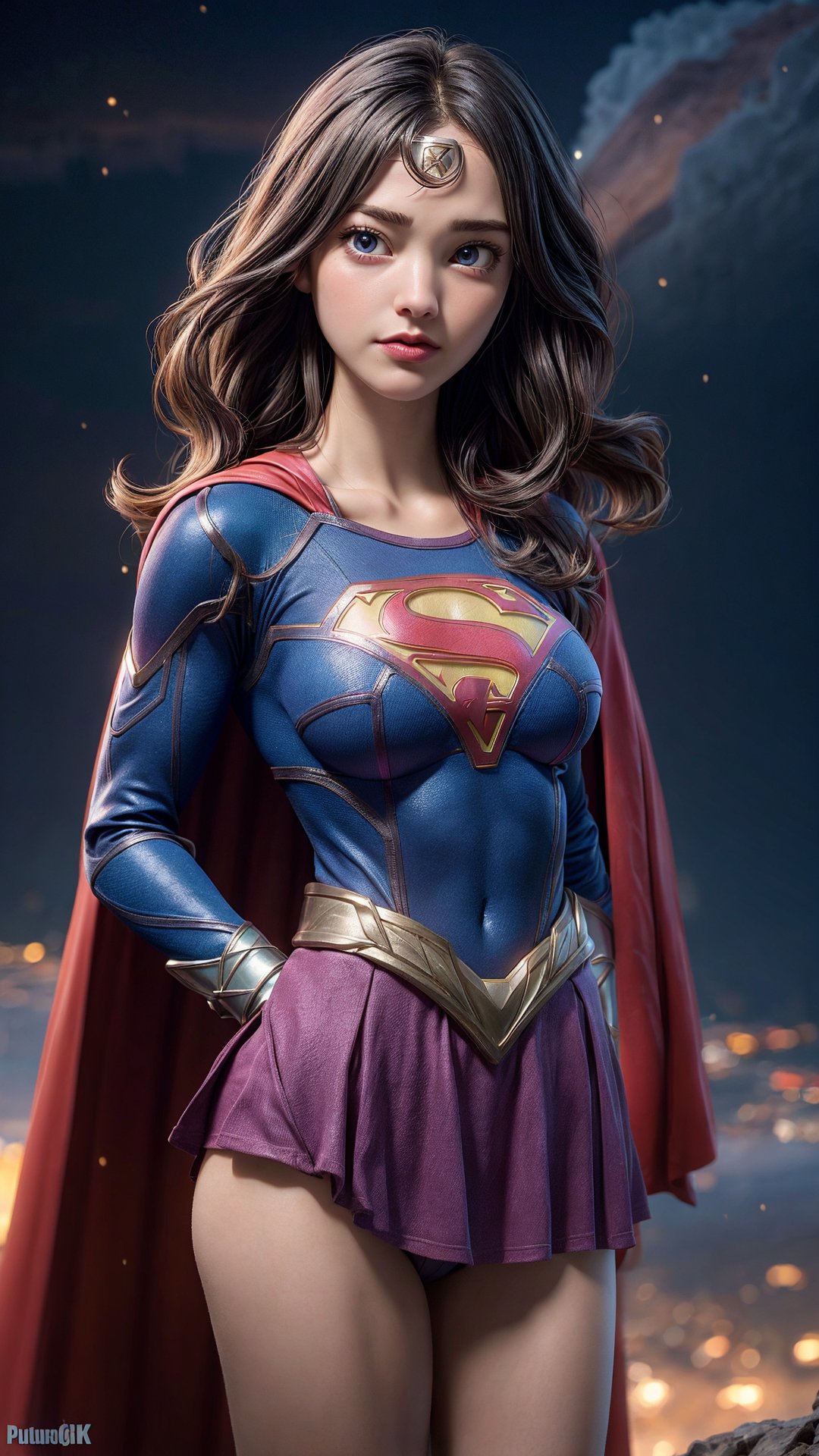 nude masterpiece, best quality, 8k, photo of beautiful (supergirl clothes:1.2) Gal Gadot style,Gal Gadot face, Gal gadot looks, centered, masterpiece, big size breast, topless, tits showing, wavy black hair, lowleg black panties, wide hips, thick thighs, spread legs, pubic tattoo, sexy, | wet, natural skin texture, soft cinematic light, elegant, (cinematic look), (saturated colors:1.1), | soft cinematic light, (detailed cloudscape:1.1), beautiful face, beautiful eyes, fantasy, | bokeh, depth of field, planet mars, hills, futuristc scenery,sexy body, toned muscles, (long messy iridescent hair:1.3), detailed skin texture, BREAK, bikini top and panties, (crowds:0.5), photorealistic, highly detailed, windblow, defocus photo, space background, galaxy, real life lighting, highlights, bright instagram LUT