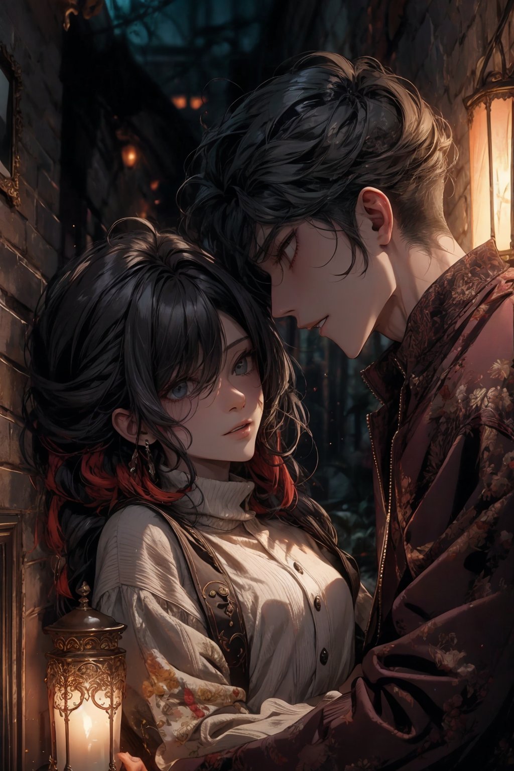 Two characters,  Horror romance by Yash* on Tensor.Art