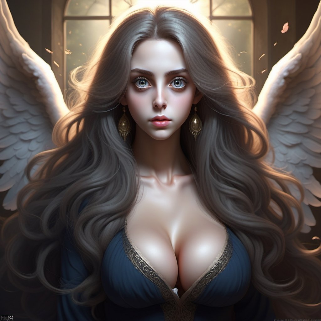 AngelicStyle,long hair ,big_breast,big eyes