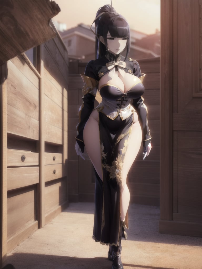 narberal gamma,white background,Ultra-detail,(highres:1.1),best quality,(masterpiece:1.3),cinematic lighting, sexy breasts, 3DMM, big breasts, full lenth body, long legs, black hair, long_ponytail, black eyes,
realistic, (masterpiece - 1.2),very sexy face and also a sexy  figure  pornstar  with big natural boobs and curvy ass ,8k,highly detailed,ultrarealistic,hyperrealistic,high quality render,high quality,highly detailed background,frilled dress, long skirt, 1 girl,solo, realhands