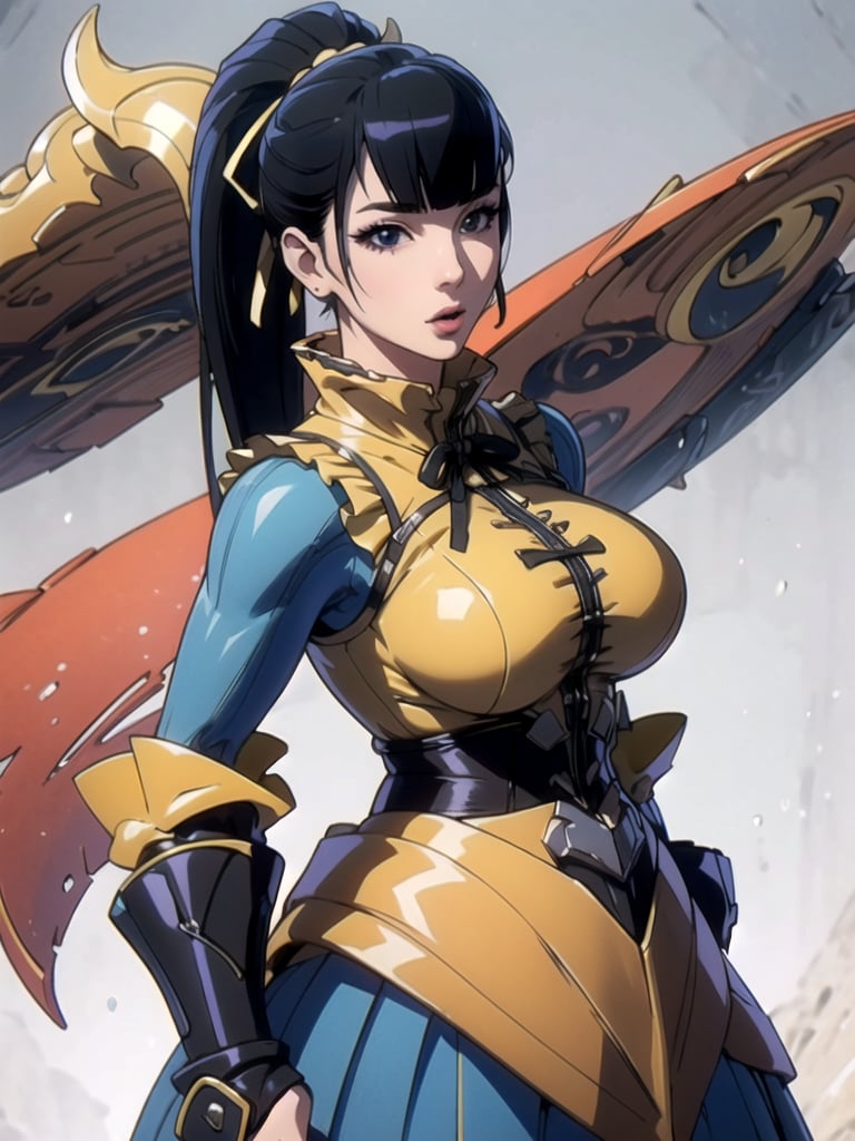 narberal gamma,white background,Ultra-detail,(highres:1.1),best quality,(masterpiece:1.3),cinematic lighting, sexy breasts, 3DMM, big breasts, slim body, full lenth body, long legs, black hair, long_ponytail, black eyes,
realistic, (masterpiece - 1.2),very sexy face and also a sexy  figure  pornstar  with big natural boobs and curvy ass ,8k,highly detailed,ultrarealistic,hyperrealistic,high quality render,high quality,highly detailed background,frilled dress, long skirt, 1 girl,solo, realhands,dream_girl,Sexy