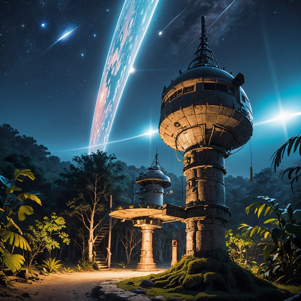 In the heart of the dense Yucatán jungle,  the ancient Maya civilization thrived a bright light was a spacecraft from an a...