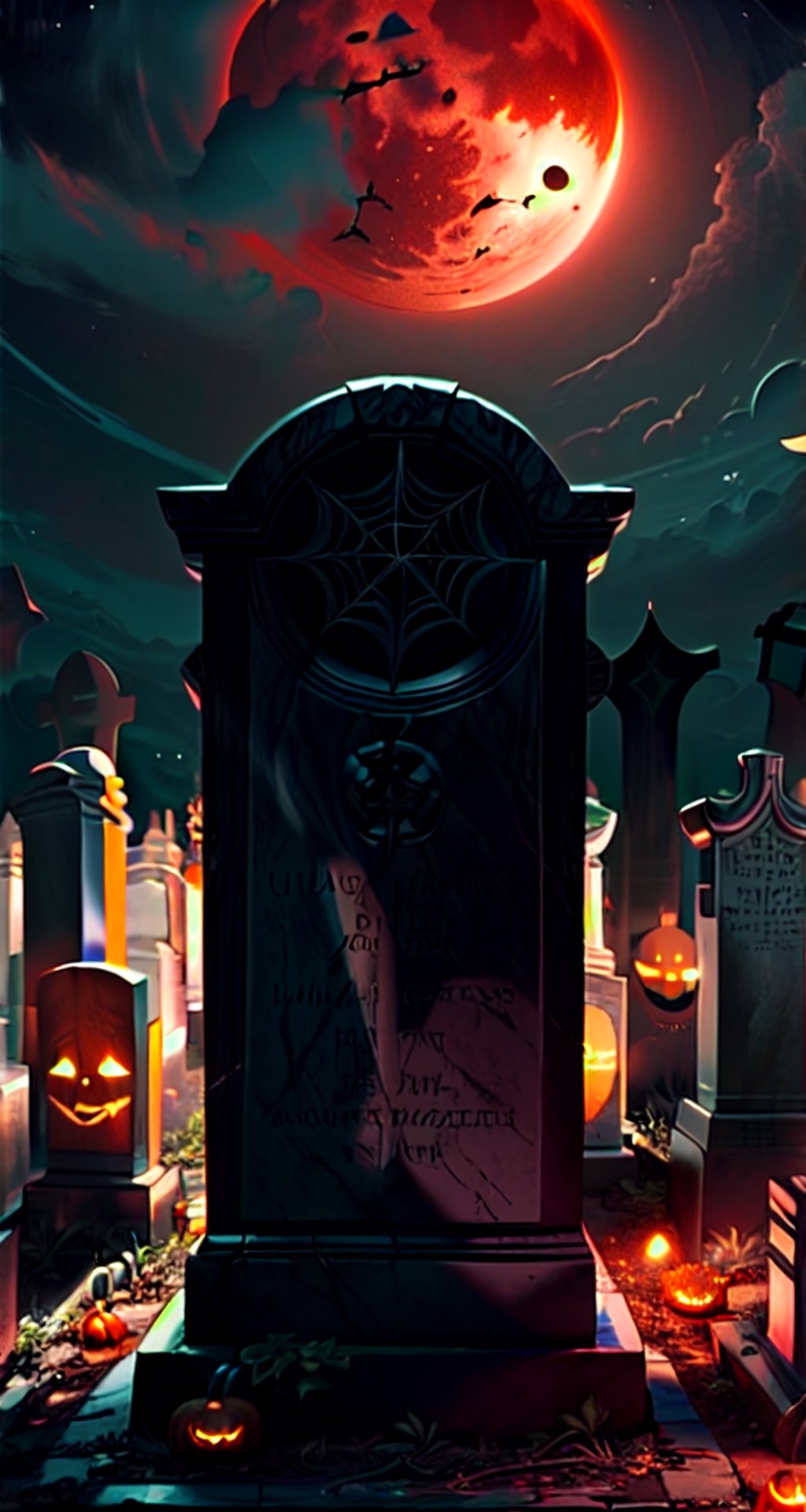 (pumpkin man: 1.5),  (dark cemetery: 1.5),  (pumpkin lantern: 1.3) by ZhangLiao on Tensor.Art