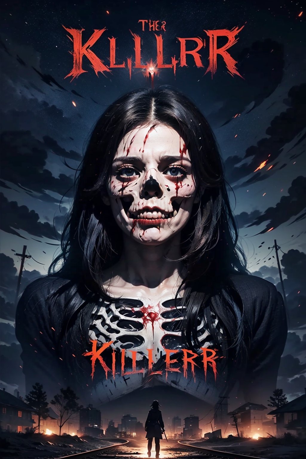 DarkTheme,  EpicSky,  poster horror by Bờ Lắc Suun on Tensor.Art