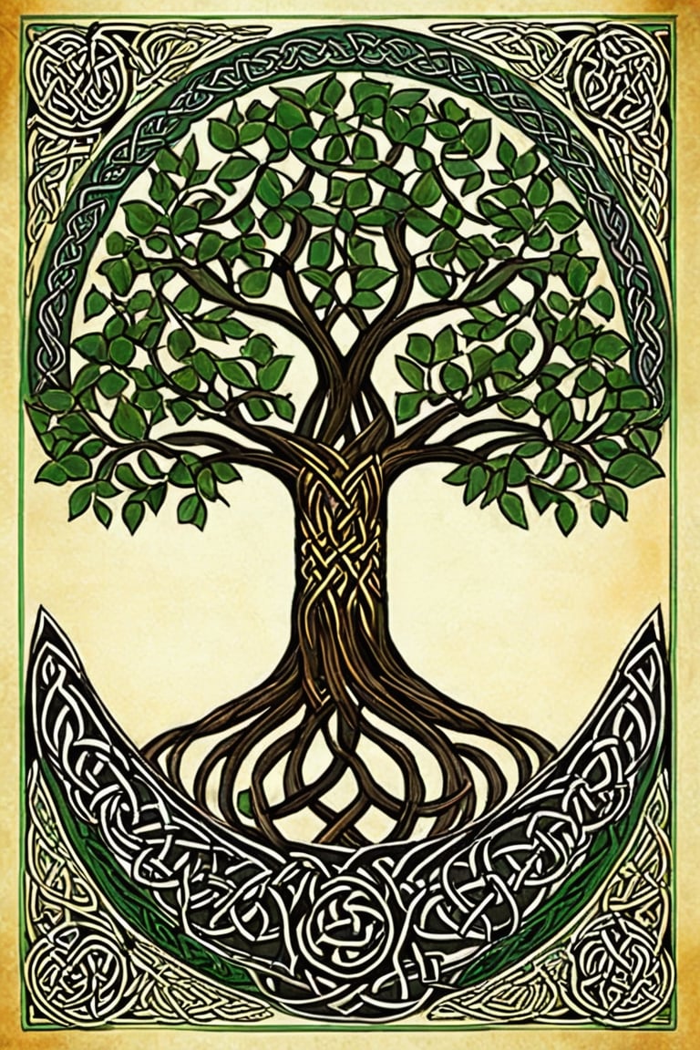 Celtic design tree of life