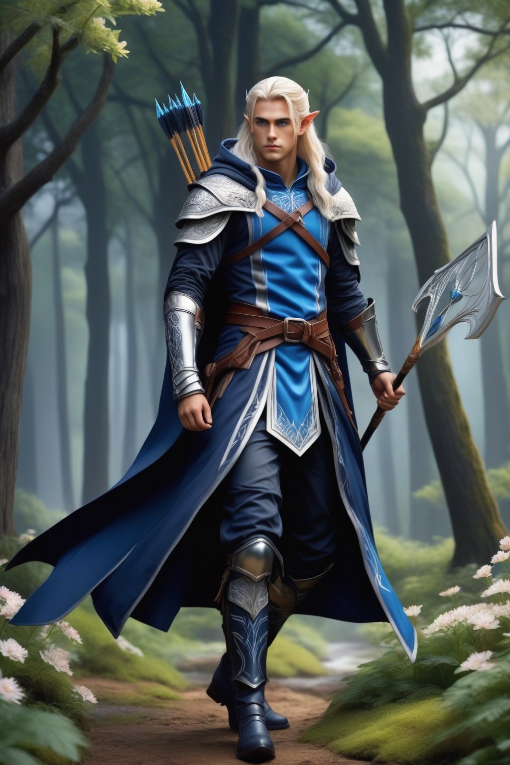 Masterpiece (full body),  high elf,  light elf by user_626867974820671675 on Tensor.Art
