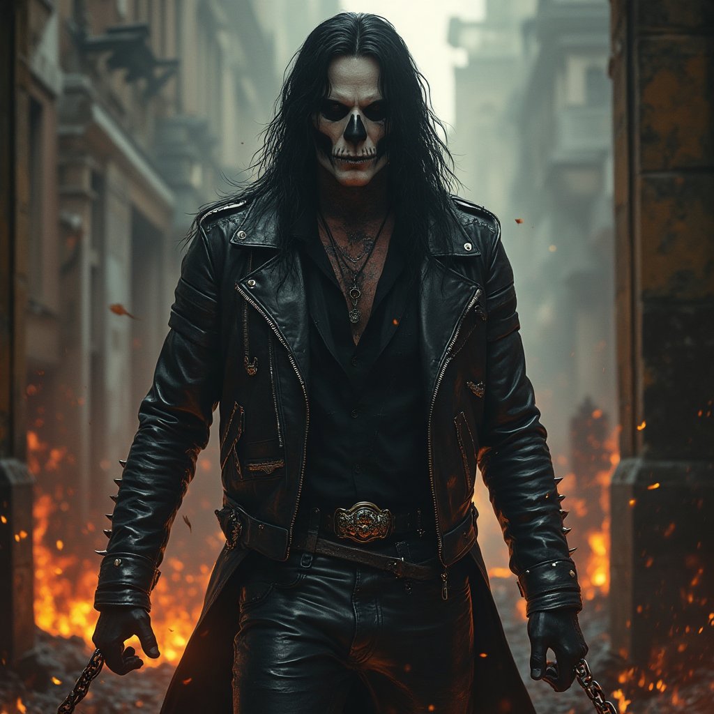 (masterpiece) concept art of Eric Draven,  full_body,  Standing by user_627258125354972415 on Tensor.Art