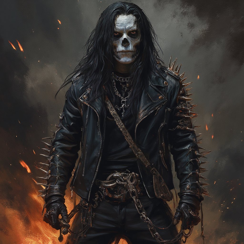 (masterpiece) Slipknot poster style,  strong muscle metalheads (Heavy Metal style),  Goth boys by user_627258125354972415...
