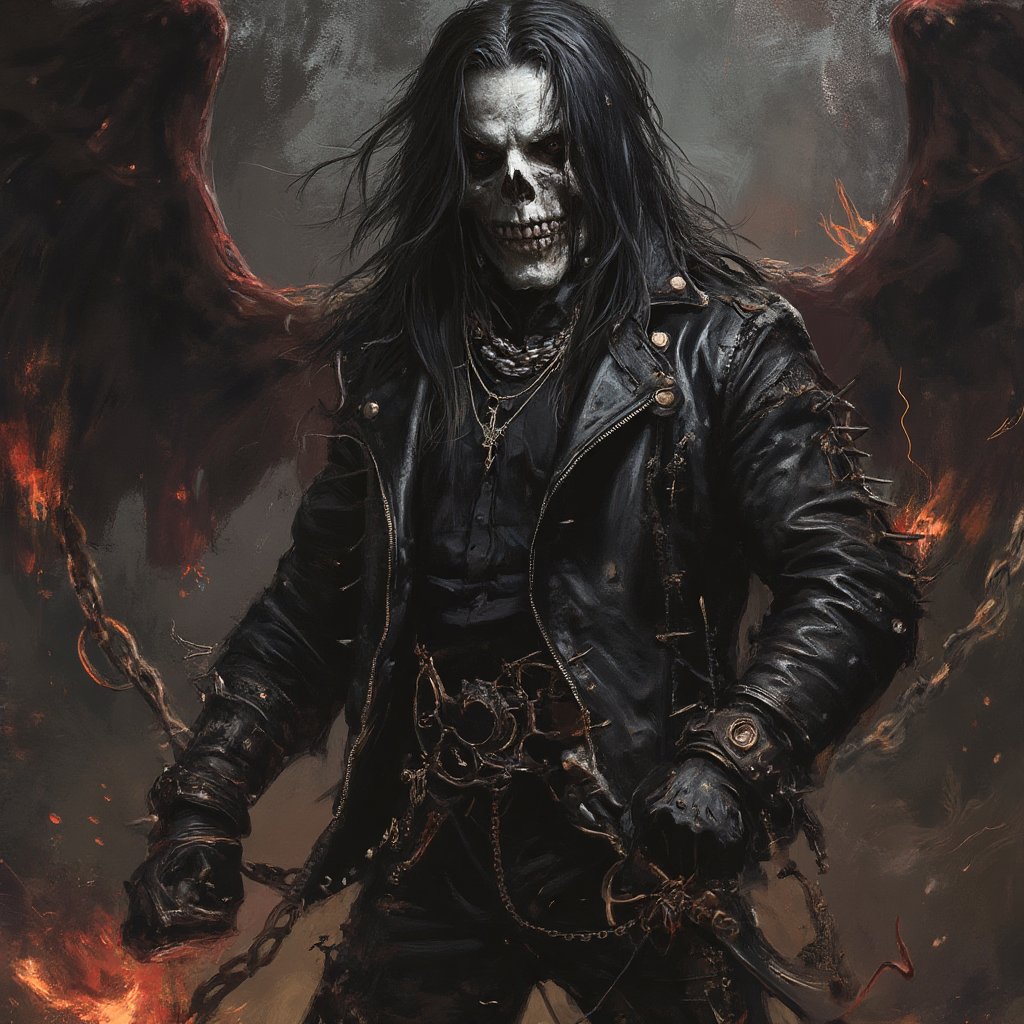 (masterpiece) Slipknot poster style,  strong muscle metalheads (Heavy Metal style),  Goth boys by user_627258125354972415...