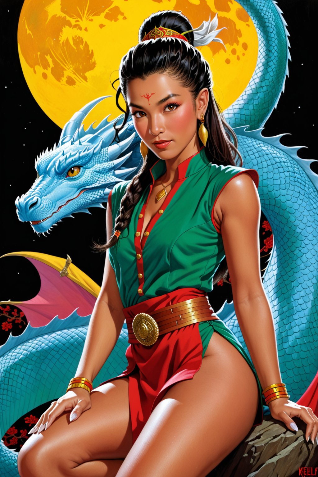 Pin up version of (Namaari (Raya and the Last Dragon):1.5), by Ken Kelly