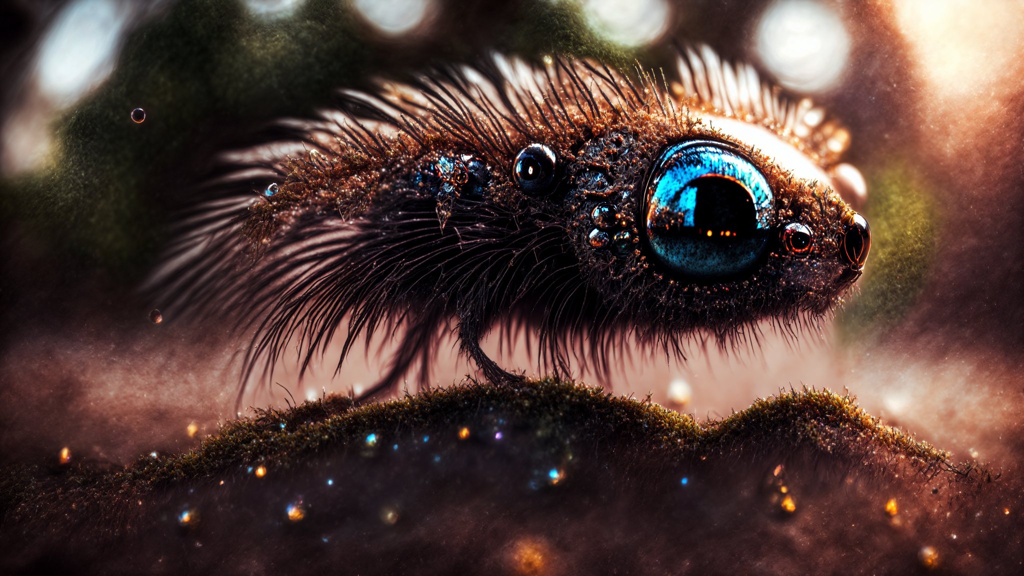 Cute creature from Space. terraforming. Alien Flora, Miki Asai Macro photography, close-up, hyper detailed, trending on artstation, sharp focus, studio photo, intricate details, highly detailed, by greg rutkowskidetailed face, detailed skin