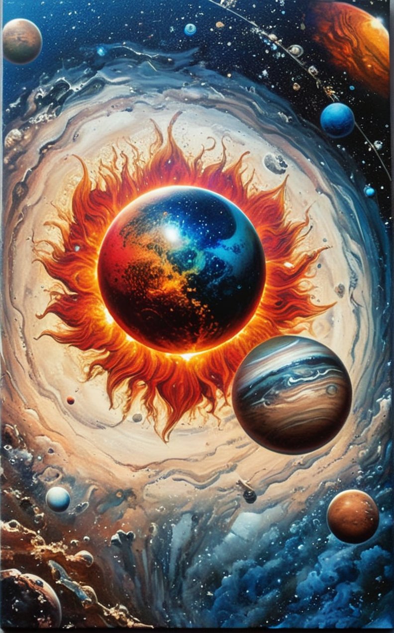  (Another vibrant solar system:1.9),  dark palette,  high resolution and contrast and colour contrast,  intricately textured and extremely subtle detailed,  detailmaster2,  side-light, (ultra quality,  fine artwork) 