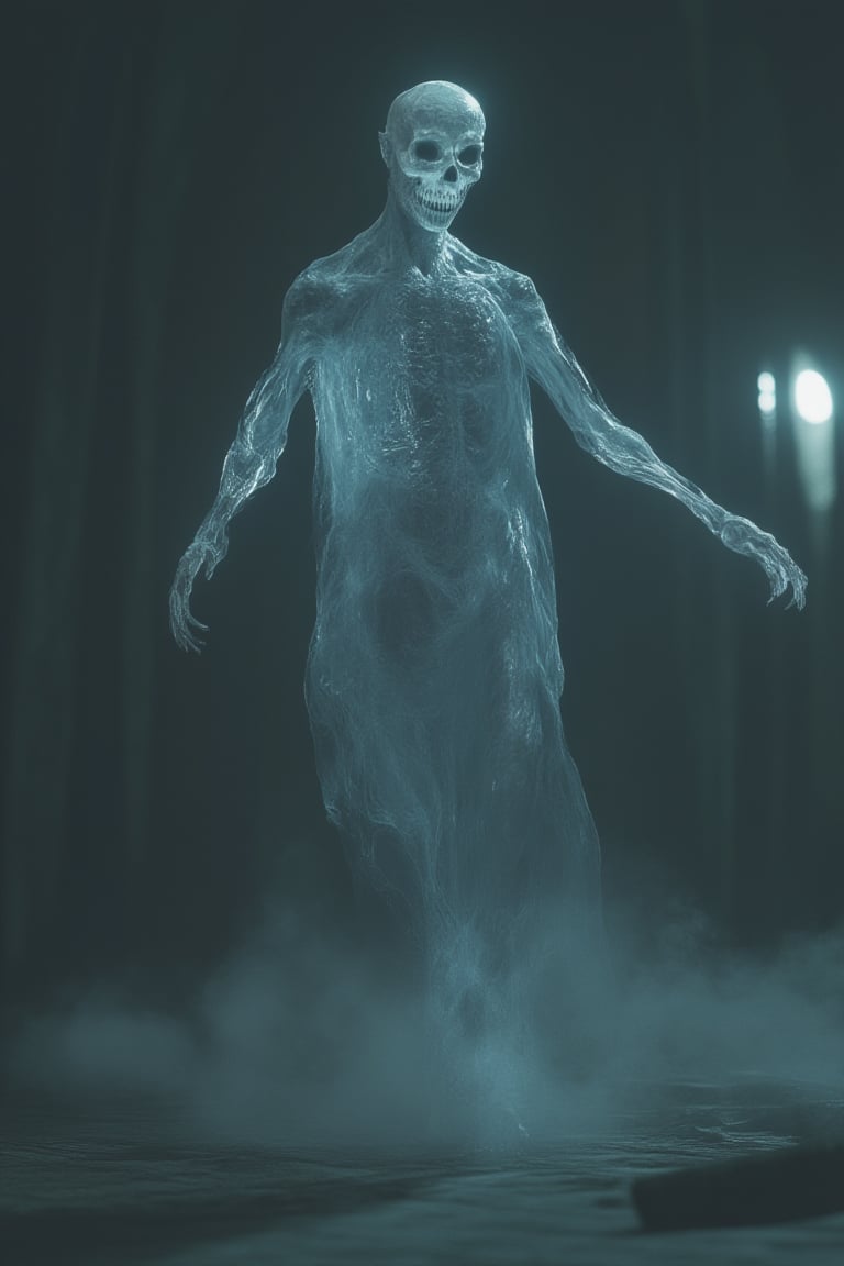 full body, a ghost, realistic, cinematic, high detail, 4K quality