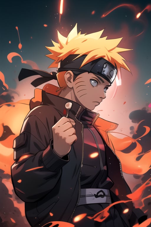 Naruto with cool style ,  4k quality ,  cool lighting and some glow effects by MYV on Tensor.Art