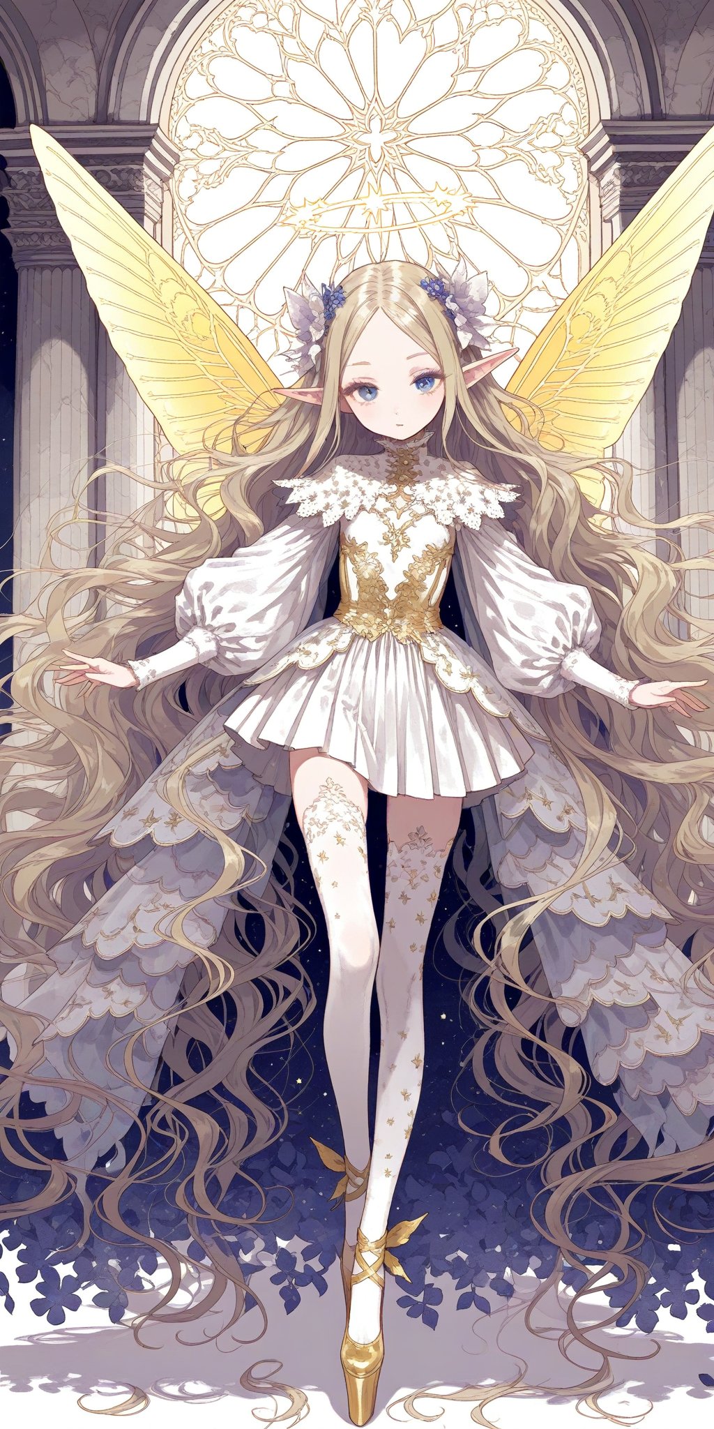 wings,  long hair,  very long hair by 京野菜（kyo8sai） on Tensor.Art