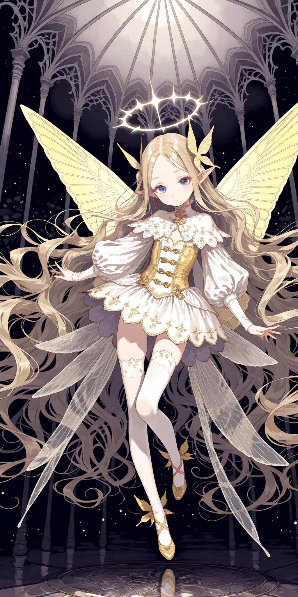 wings,  long hair,  very long hair by 京野菜（kyo8sai） on Tensor.Art