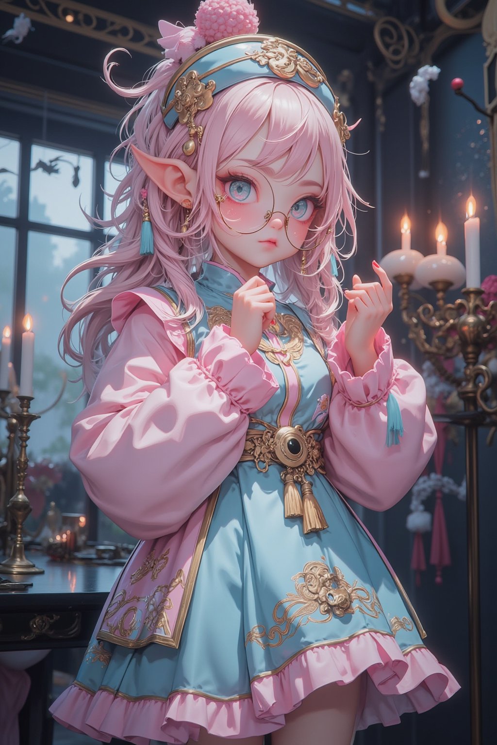 A cute and creepy cosplay of a Chinese Jiangshi (prancing vampire) with a kawaii twist. The character wears a traditional...