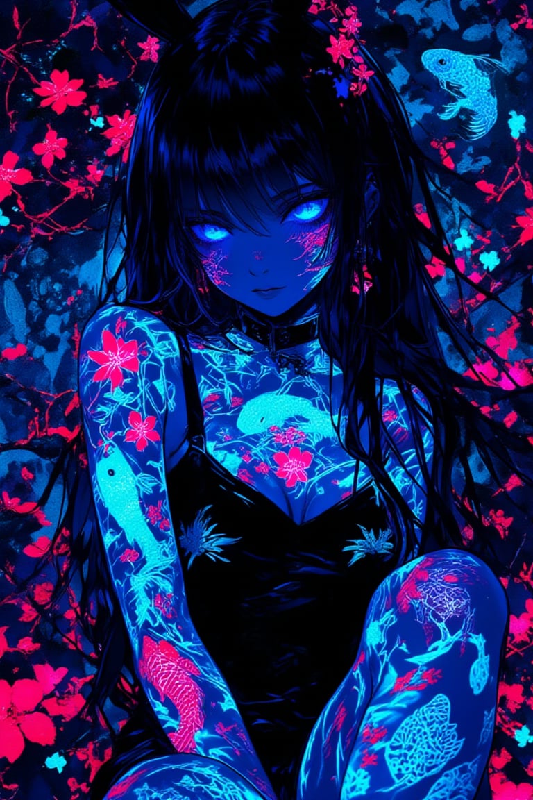 anime style,  1 girl,  gothic emo girl by maehara on Tensor.Art