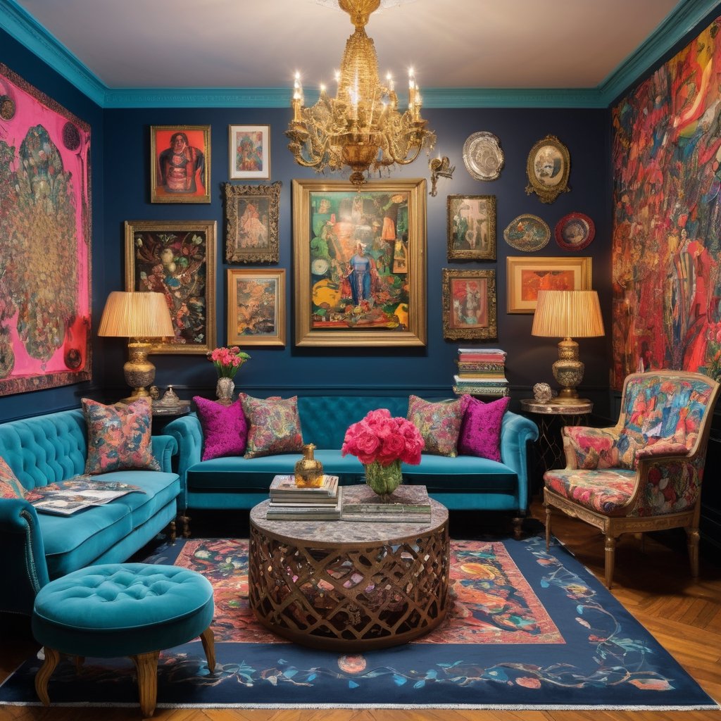 maximalism room art by maehara on Tensor.Art