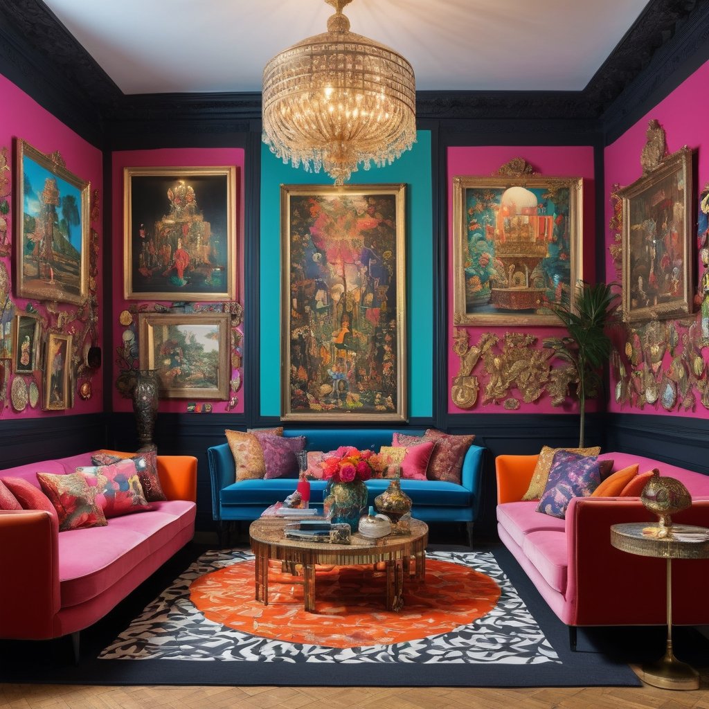 maximalism room art by maehara on Tensor.Art
