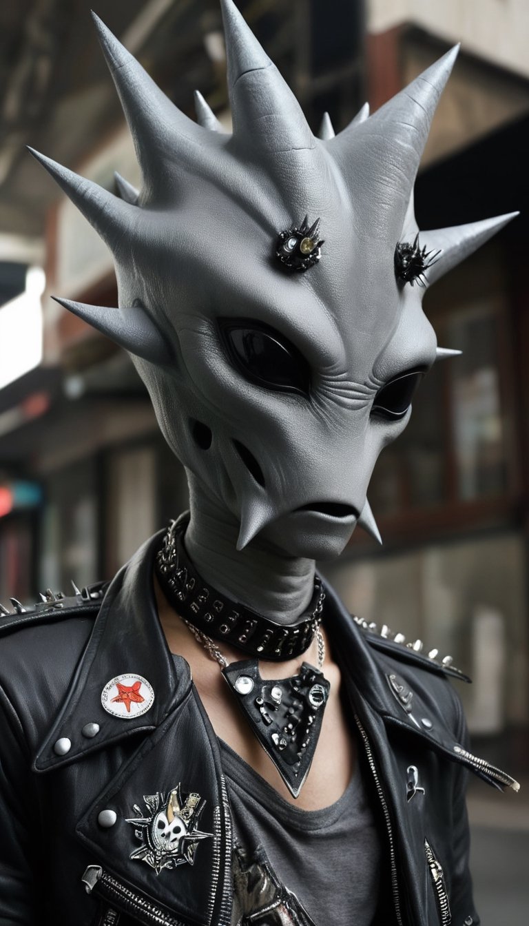 ),  is dressed in punk rock fashion,  showing off his rebellious by maehara on Tensor.Art