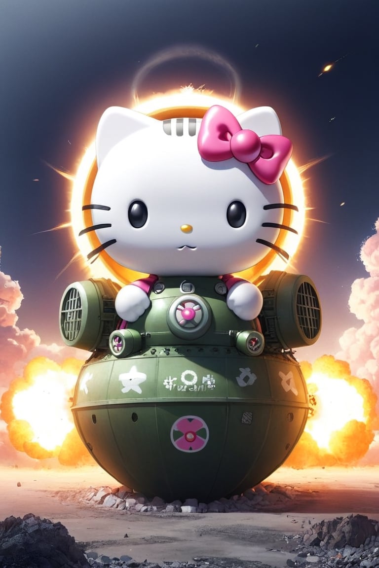 ((Hello Kitty)),  nuclear bomb,  kawaiitech by maehara on Tensor.Art