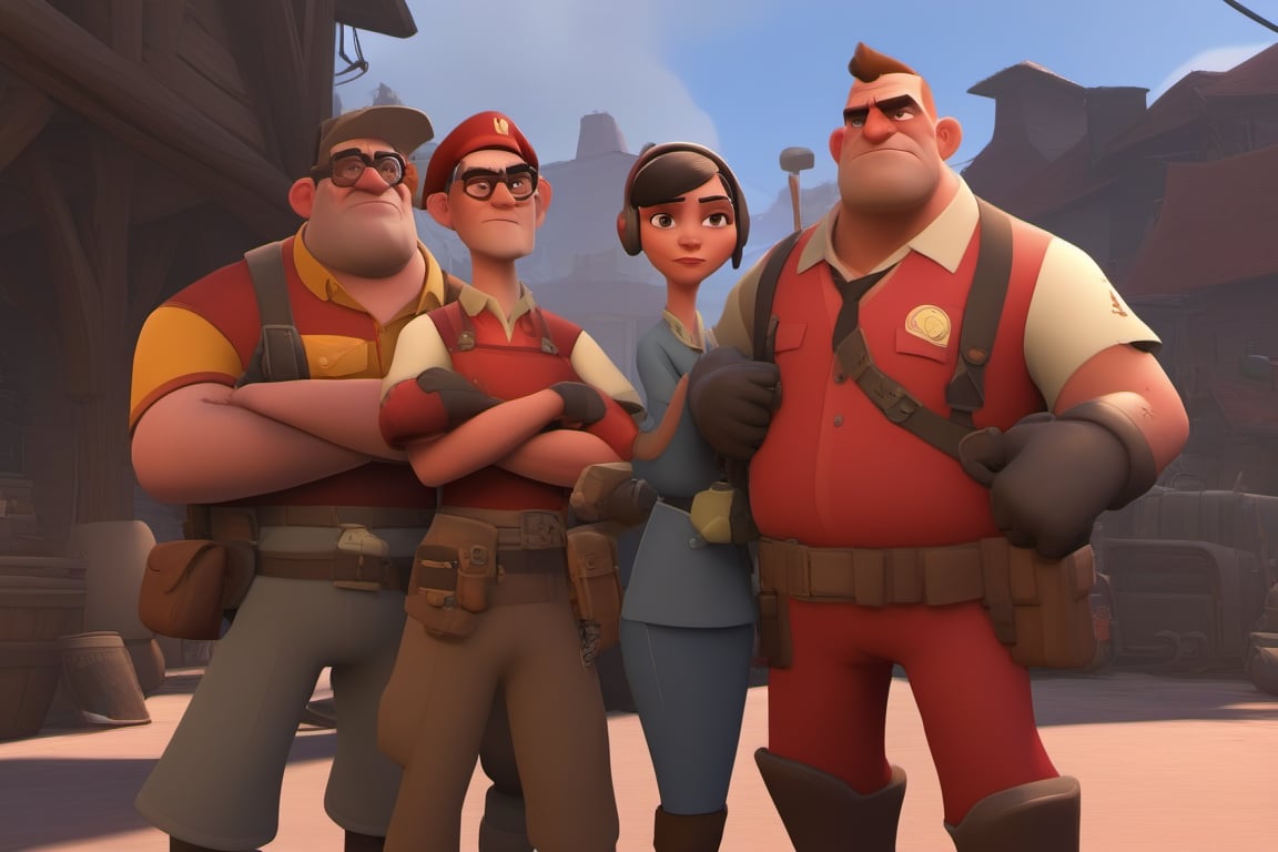 disney style,  pixar,  Team Fortress 2 by Akumaking1 on Tensor.Art