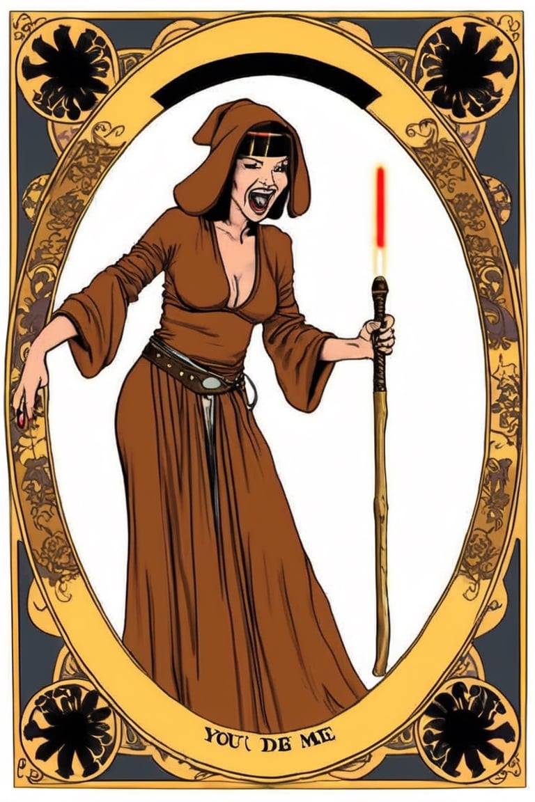 I went to the MAdam MyARse and she took me a tarot card "You will die!" she said. I laugh. She laughs, then puffs hard her jedi electro-baton