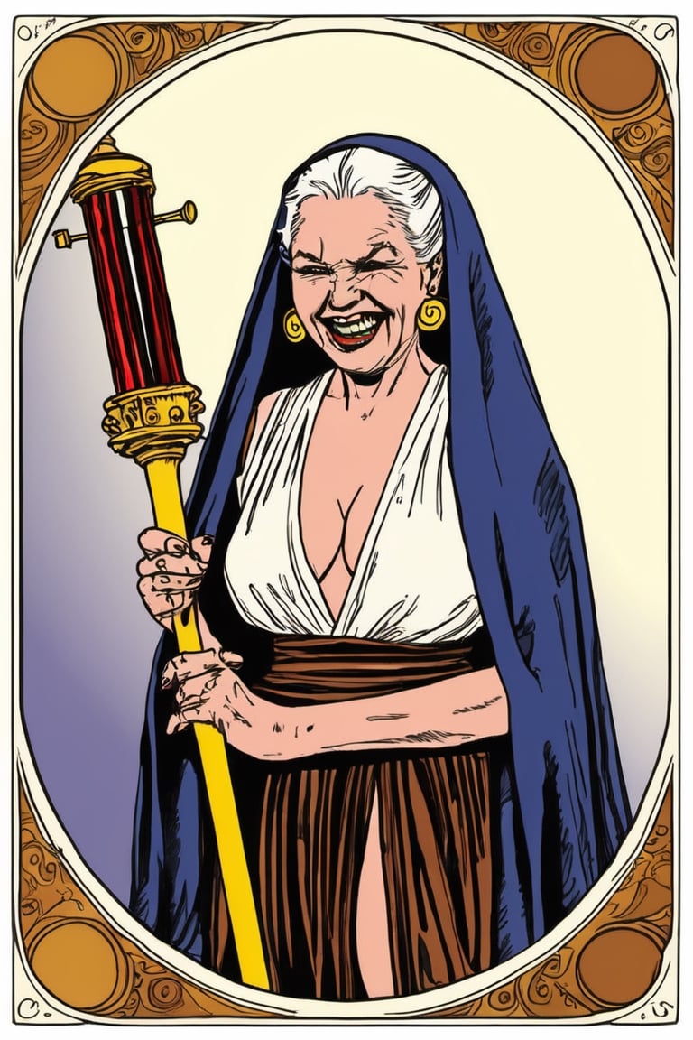 I went to the MAdam MyARse and she took me a tarot card "You will die!" she said. I laugh. She laughs, then puffs hard her jedi electro-baton