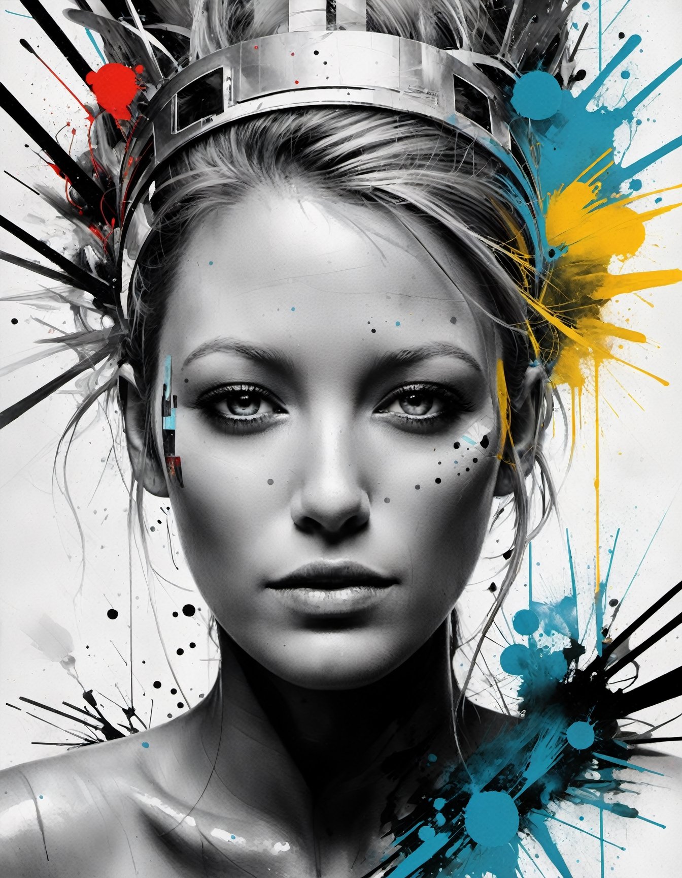 (art by Patrice Murciano:0.85), (art by Russ Mills:0.5), (divine:0.8),                                                                                                                                                                                                                                                                               collage by Antonio Mora,
,blake lively