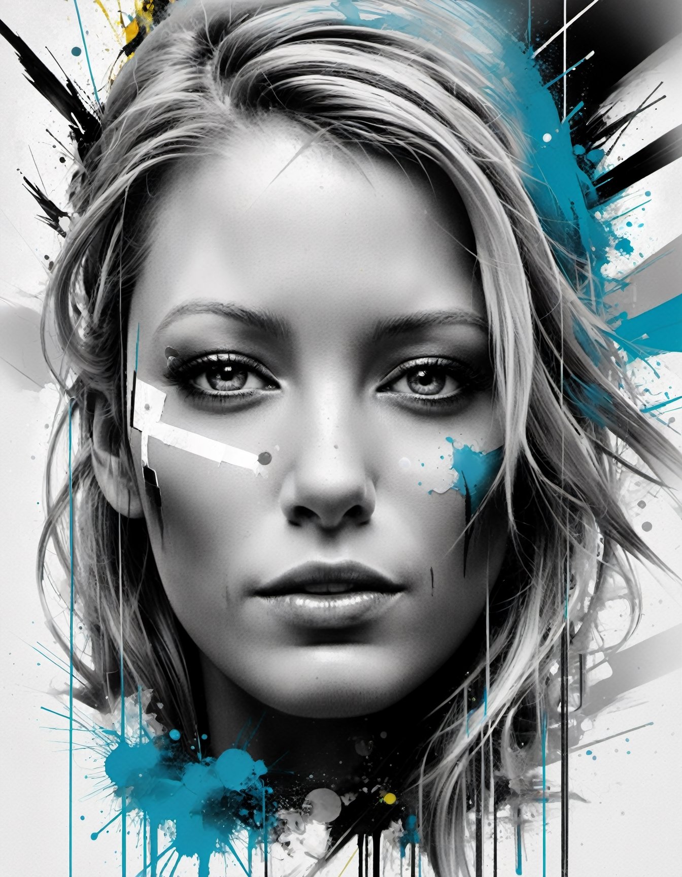 (art by Patrice Murciano:0.85), (art by Russ Mills:0.5), (divine:0.8),                                                                                                                                                                                                                                                                               collage by Antonio Mora,
,blake lively