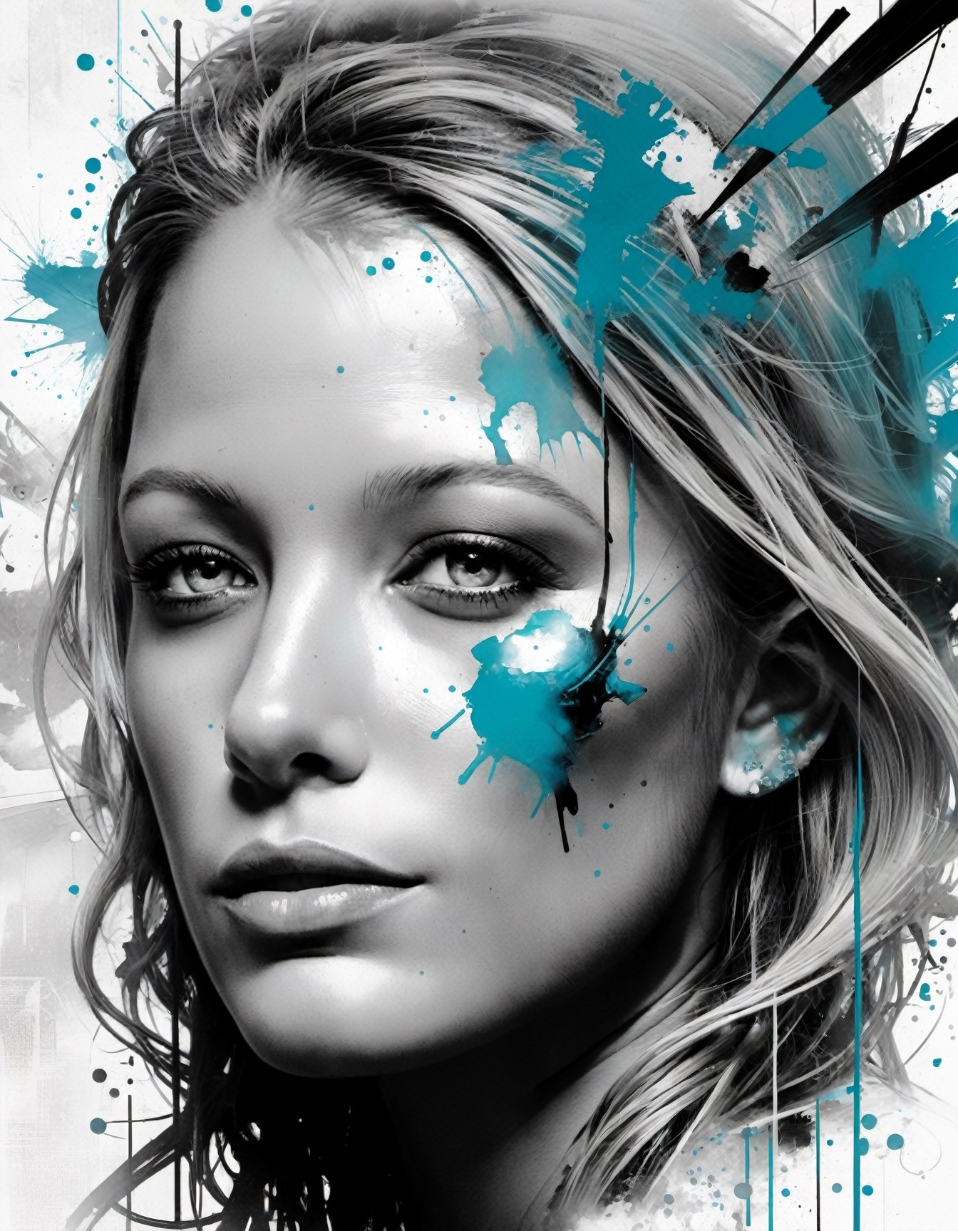 (art by Patrice Murciano:0.85), (art by Russ Mills:0.5), (divine:0.8),                                                                                                                                                                                                                                                                               collage by Antonio Mora,
,blake lively