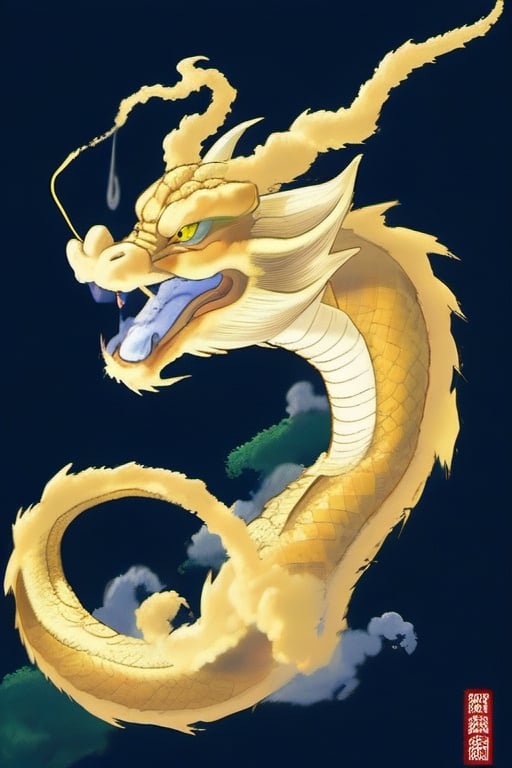 Shenron with a gentle face