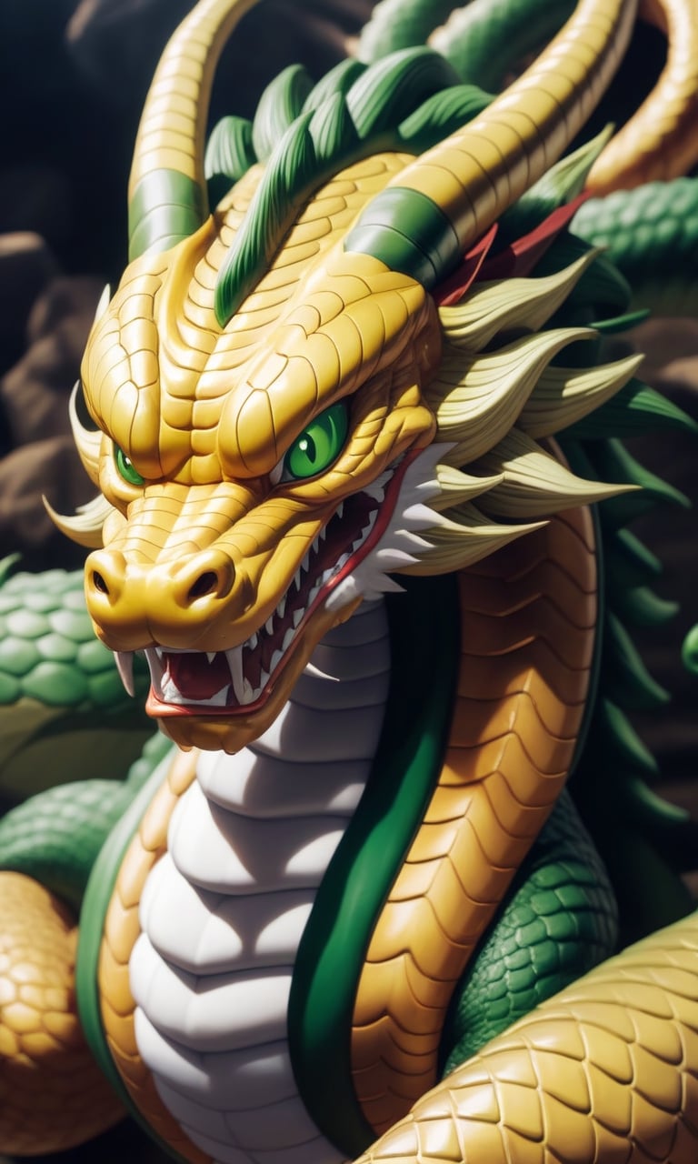 Shenron with a gentle face