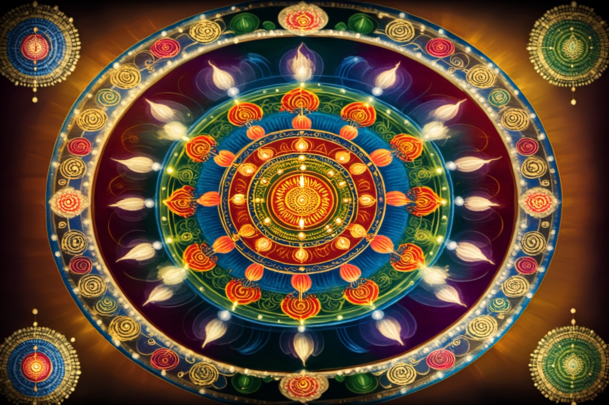 an image of A mandala romanized: maṇḍala,  'circle',  is a geometric configuration of symbols. In various spiritual tradit...