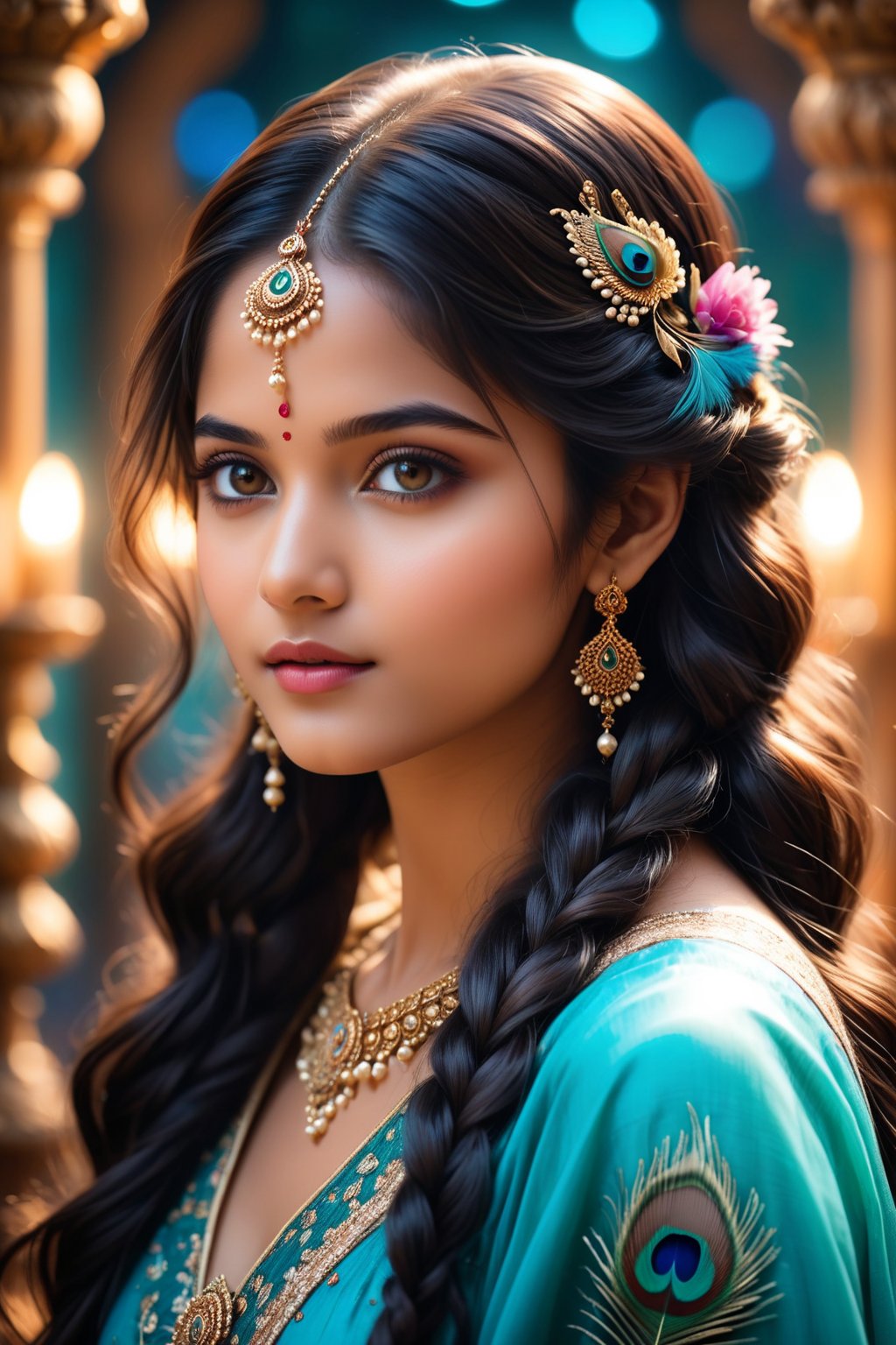 A breathtakingly beautiful 18-year-old girl named Anikha,  who is the epitome of elegance and charm. She stands out as the...