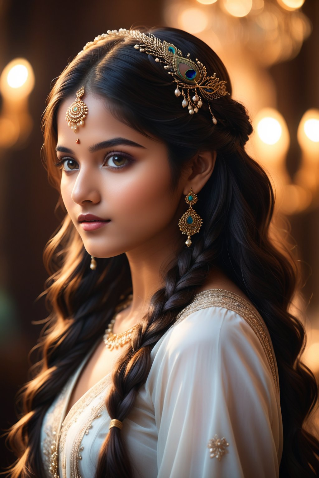 A breathtakingly beautiful 18-year-old girl named Anikha,  who is the epitome of elegance and charm. She stands out as the...