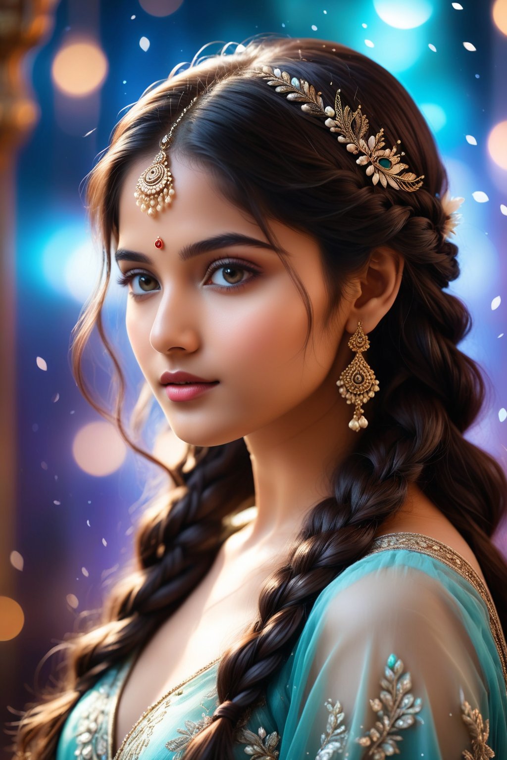 A breathtakingly beautiful 18-year-old girl named Anikha,  who is the epitome of elegance and charm. She stands out as the...