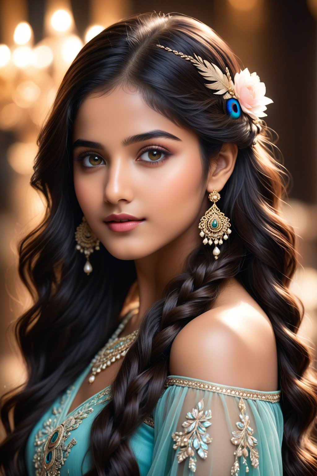 A breathtakingly beautiful 18-year-old girl named Anikha,  who is the epitome of elegance and charm. She stands out as the...