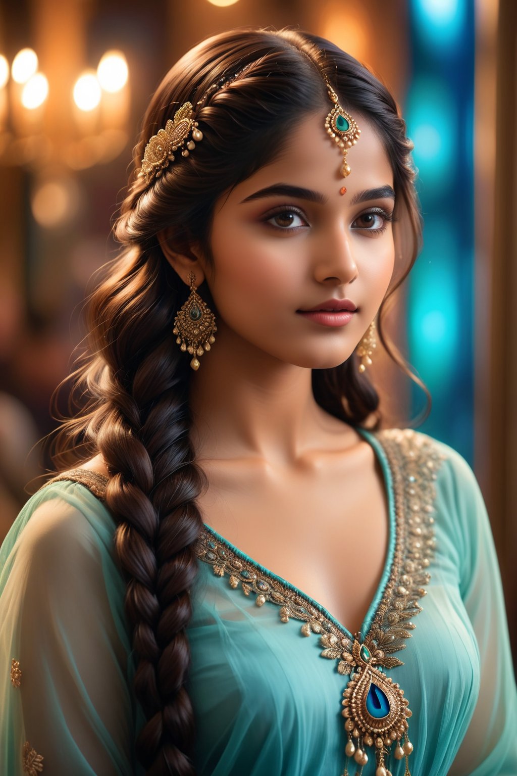 A breathtakingly beautiful 18-year-old girl named Anikha,  who is the epitome of elegance and charm. She stands out as the...