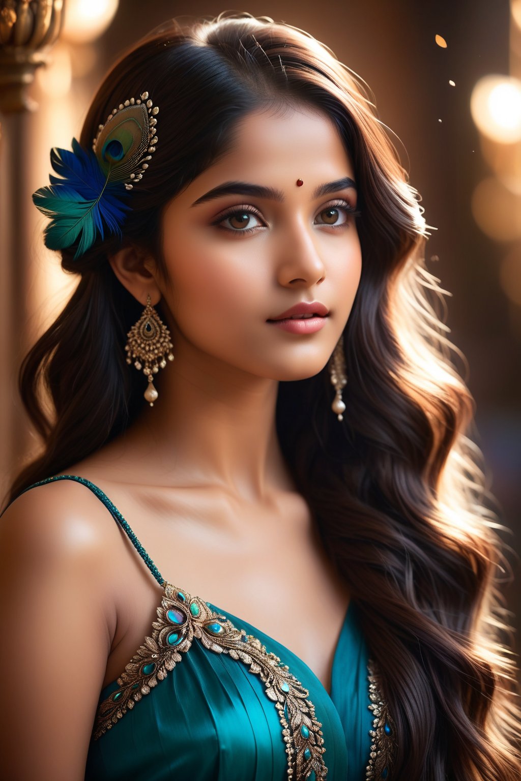 A breathtakingly beautiful 18-year-old girl named Anikha,  who is the epitome of elegance and charm. She stands out as the...