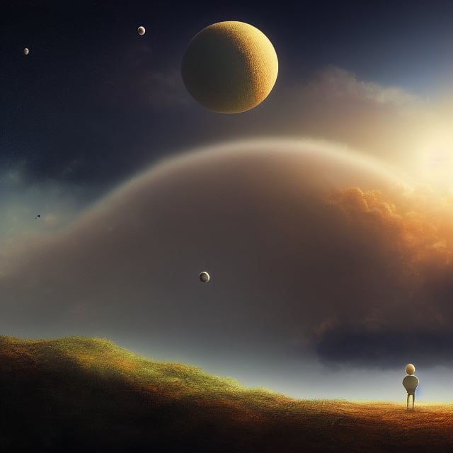 a beautiful painting about of the story follows a young prince who visits various planets in space, including earth, and addresses themes of loneliness, friendship, love, and loss, 8 k resolution, hdr, highly detailed