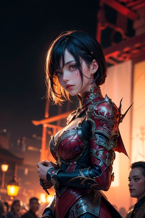 Story,  1 man & 1 girl,  mature asian man warrior by 忠于原创Oringin Spark on Tensor.Art