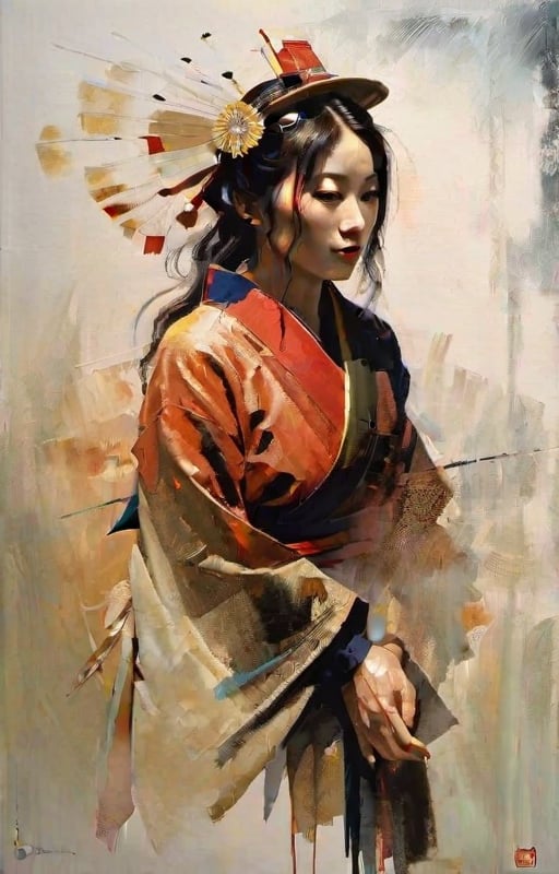 Born in Saitama Prefecture,  she graduated from the Japanese Painting Group of the Graduate School of Fine Arts,  Tokyo Un...